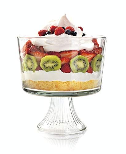 Anchor Hocking Monaco Footed Trifle Bowl with Stand, Crystal, Set of 1 | Amazon (US)