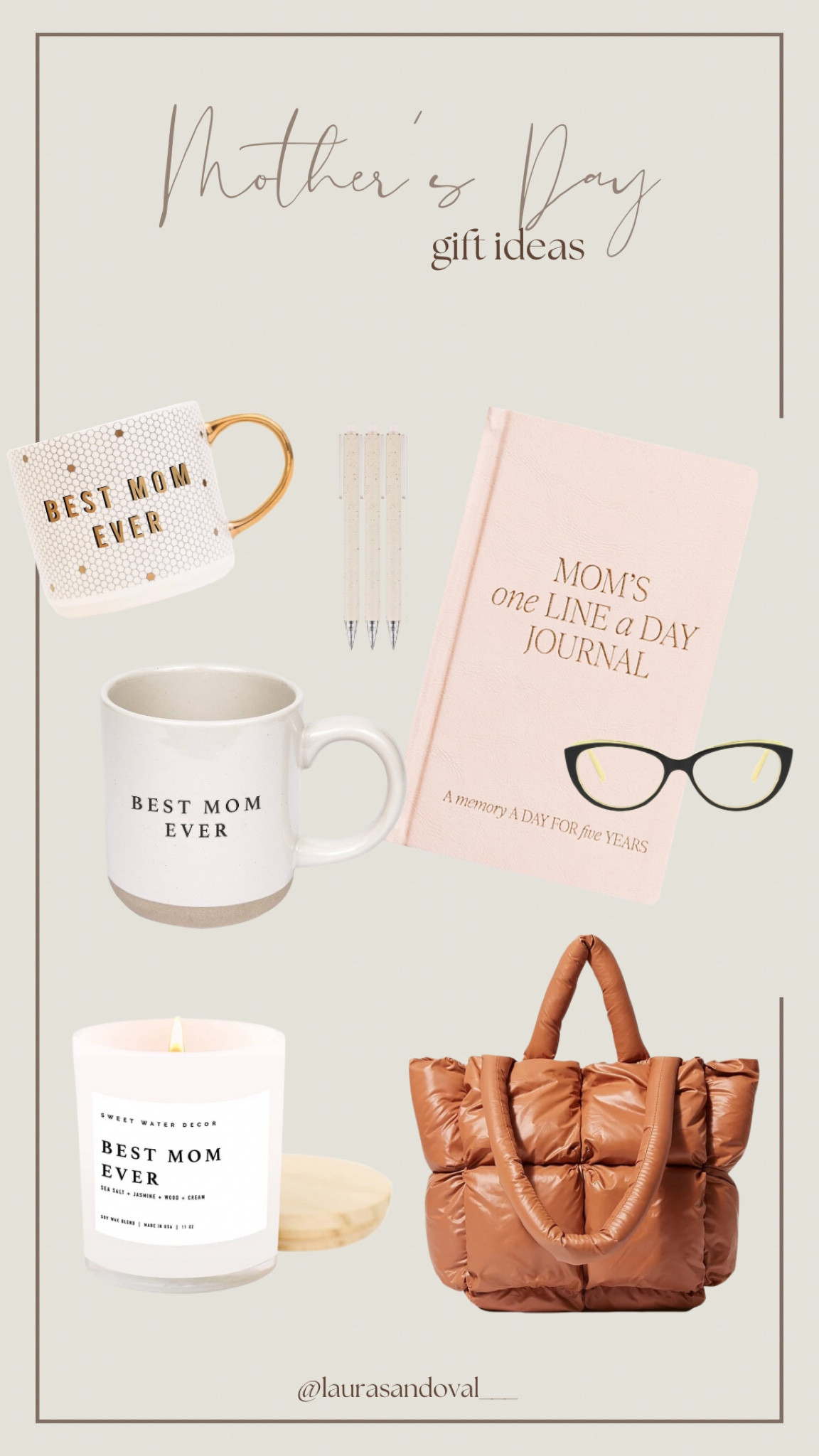 Mother’s Day gift ideas // gifts for mom 

New mom 
Mama 
Mom 
Mother
Mother’s Day 
Mother’s Day gifts 
Gifts for her 
Candle coffee mug 
Journal 
Devotional 
Tote bag 
Pens 
Reading glasses 
Blue light glasses 
Amazon 
Amazon finds 
Amazon gifts 

#mothersday #mothersdaygiftideas #amazon #pens 

#LTKSeasonal #LTKGiftGuide #LTKfindsunder50
