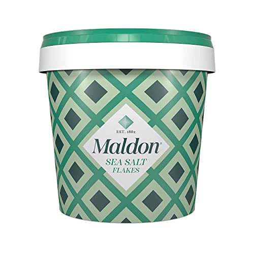 Maldon Salt Company Salt, Sea Salt Flakes, 20 oz (570 g), Resealable Tub, Kosher, Natural, Handcrafted, Gourmet, Pyramid Crystals-1 | Amazon (US)