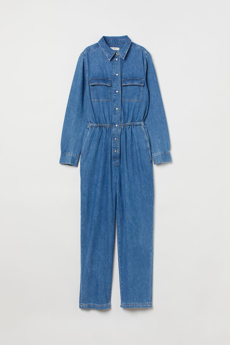 H & M - Denim Jumpsuit - Blue | H&M (US + CA)