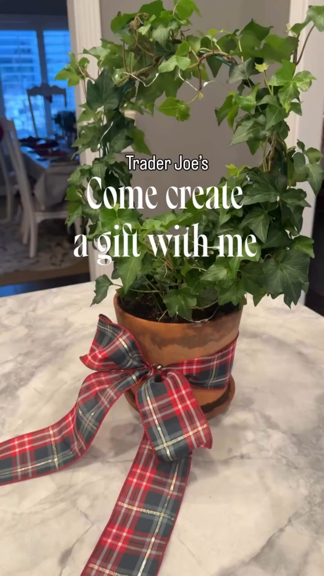 —Gift Idea—

Come CREATE an Affordable and Easy Gift to GIVE under $20

You’ll Need:
-Ivy Plant Wreath plant
-Fairy Lights
-Clay Pot
-Potting soil about 3-4 cups
-Wide With /Pretty Ribbon 

Replant the Ivy in a Clay pot, add planting soil , wrap fairy lights around plant, Tie Ribbon in a bow around pot … Voila, a special gift your Loved one will ADORE❤️🎁

Perfect for the Plant Lover🌱

❤️Follow for more Inspiration 

#giftideas #plantlovers #traderjoesobsessed #diygift

#LTKFindsUnder50 #LTKGiftGuide #LTKHome