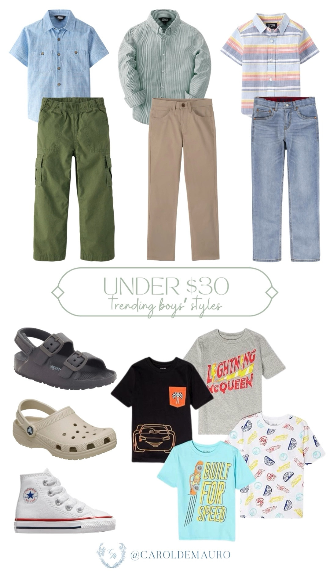 Easily mix and match these cute new boy's fashion pieces for under $30 from Amazon! Style pants with button down polos or some simple casual graphic tees with trendy Crocs clogs or Converse sneakers.

 amazon fashion, spring wardrobe, kids outfit, boys ootd, modern preppy, boy mom life, budget friendly, fashion hacks

#LTKKids #LTKSeasonal #LTKootd