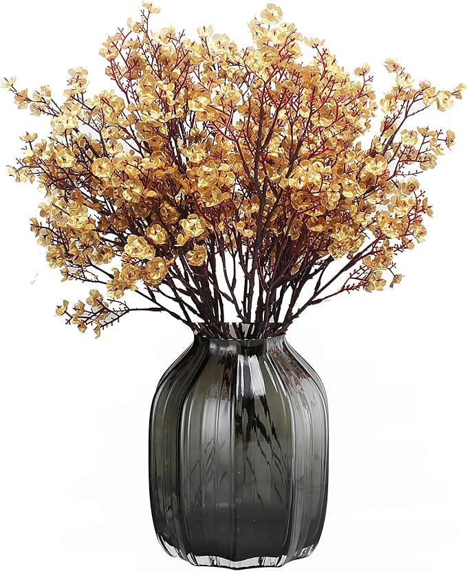 JAKY-Global Babys Breath Fabric Cloth Artificial Flowers 6 Bundle European Fake Silk Plants Decor... | Amazon (US)