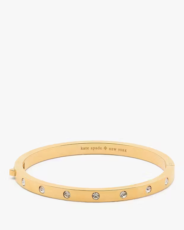 Set in Stone Hinged Gold Bangle | Kate Spade (US)