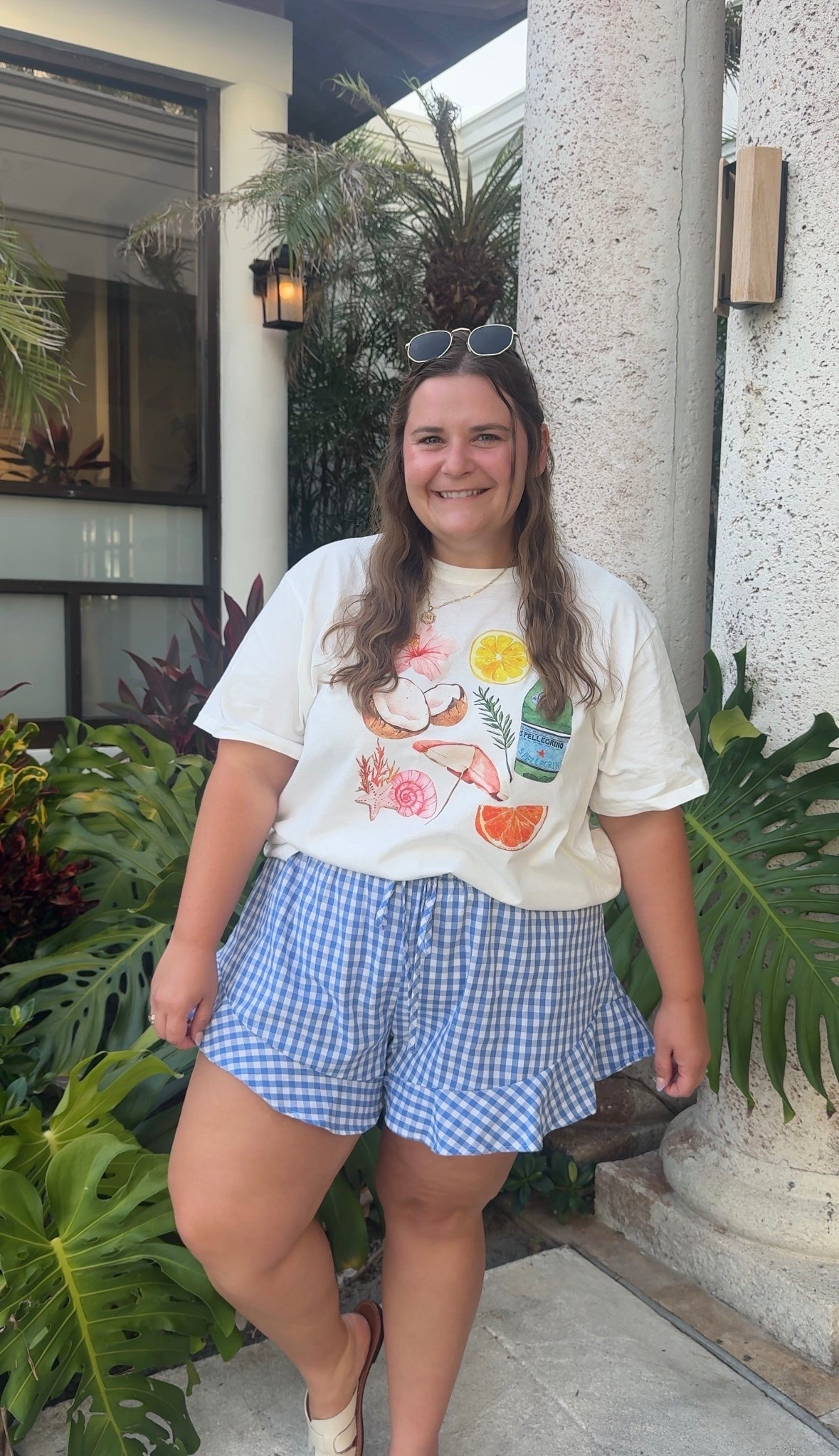 Such an easy outfit combo! Graphic tee and flowy shorts. Super lightweight for summer. I’m wearing a 3x in this shein top (I sized up one). And a 2x in these shorts (my true size).

#LTKootd #LTKMidsize #LTKPlusSize