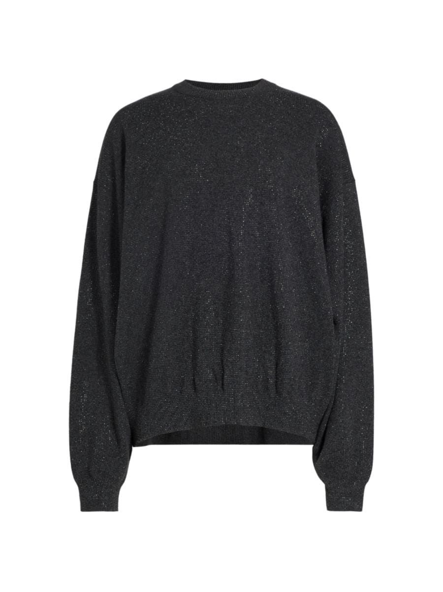 Crystal-Embellished Wool-Blend Sweater | Saks Fifth Avenue