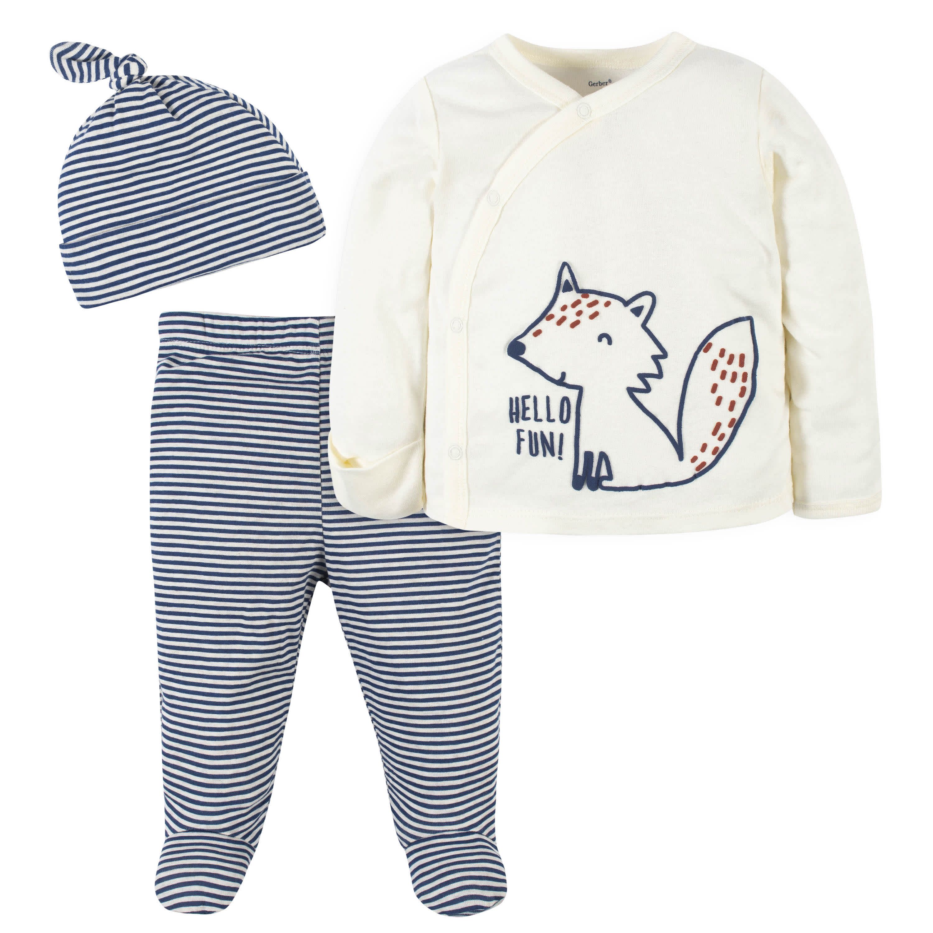 3-Piece Baby Boys Fox Take-Me-Home Set | Gerber Childrenswear