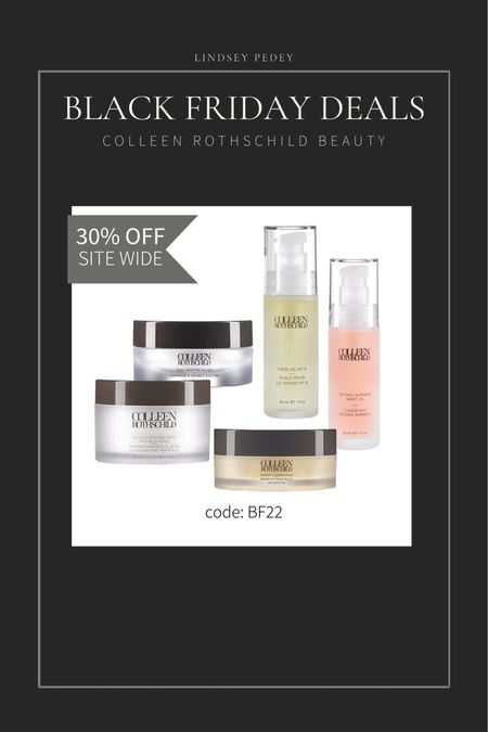 30% off site wide colleen Rothschild beauty! 

Black Friday, cyber Monday, gift guide, gifts for her, gifts for him, beauty, skincare, makeup 

#LTKsalealert #LTKGiftGuide #LTKCyberweek
