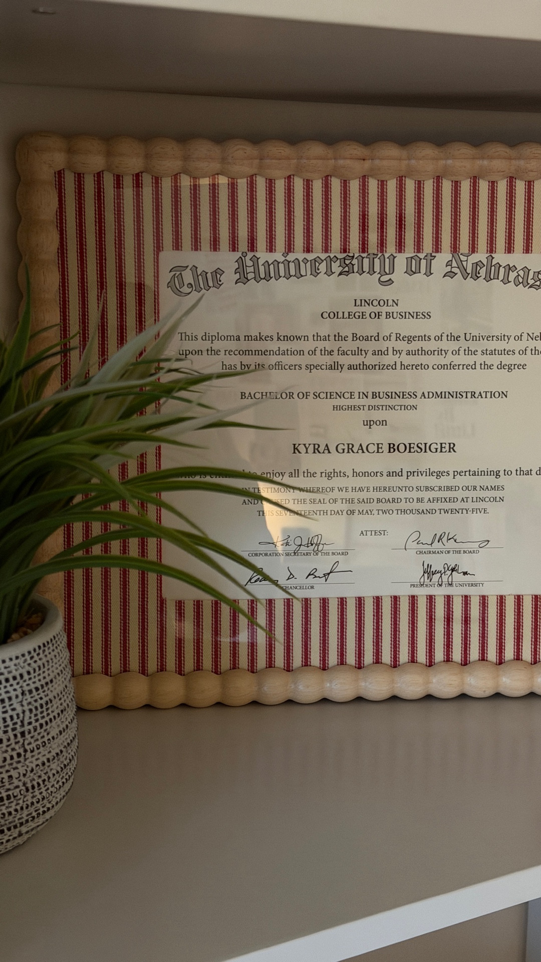 Everything you need to make the perfect frame at home! College Diploma Matted Fabric Frame DIY

#LTKHome #LTKFindsUnder50