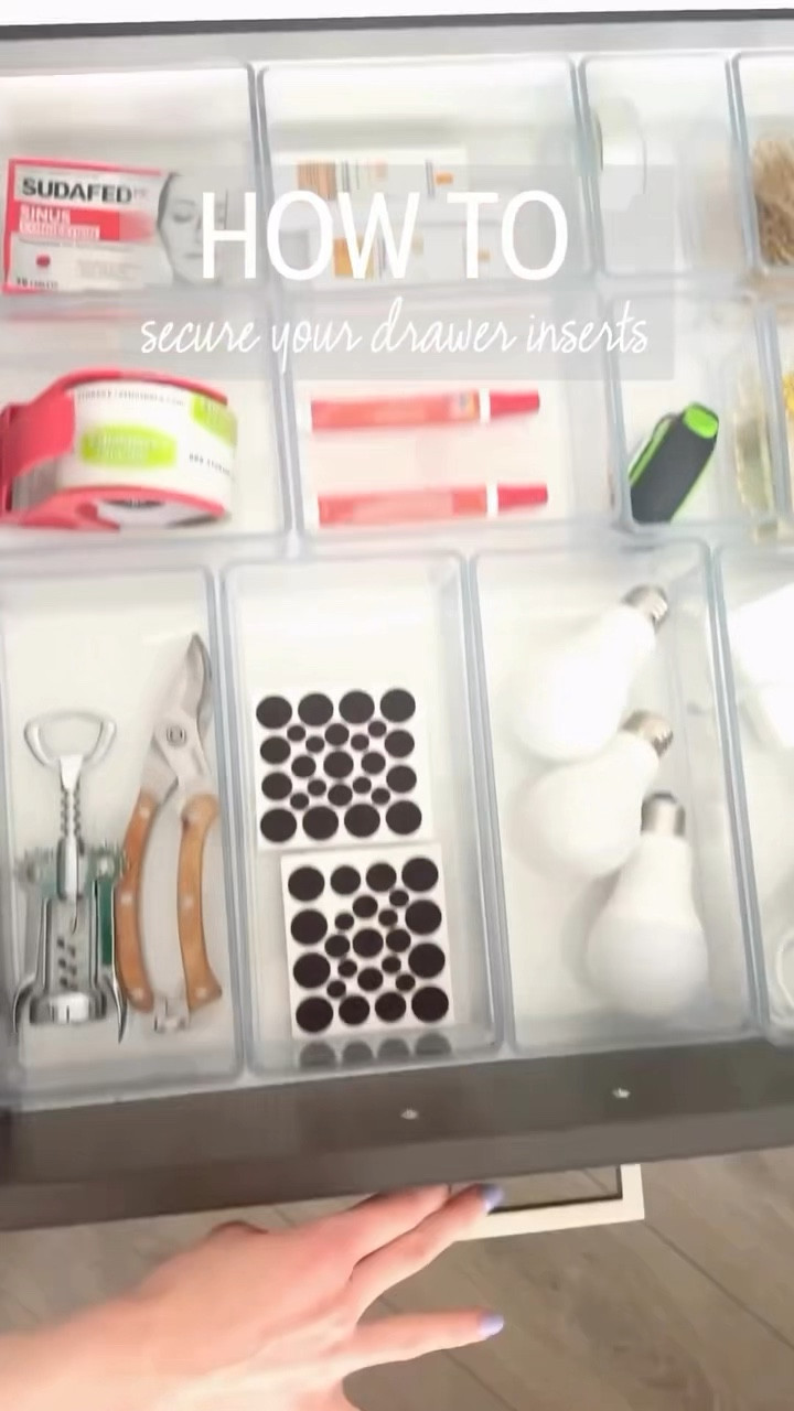 Tired of your perfectly organized drawer inserts sliding around? Museum gel is the secret to keeping them in place!

#LTKVideo #LTKStyleTip #LTKHome