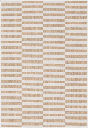 Robinson Striped Indoor / Outdoor Area Rug in Taupe/Ivory | Joss & Main | Wayfair North America