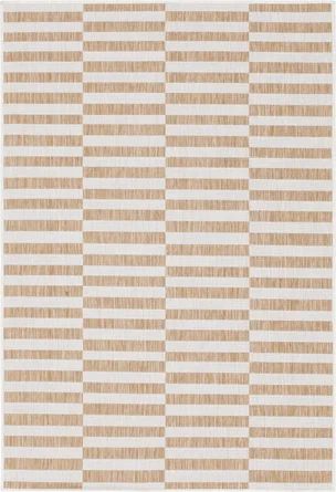 Robinson Striped Indoor / Outdoor Area Rug in Taupe/Ivory | Joss & Main | Wayfair North America
