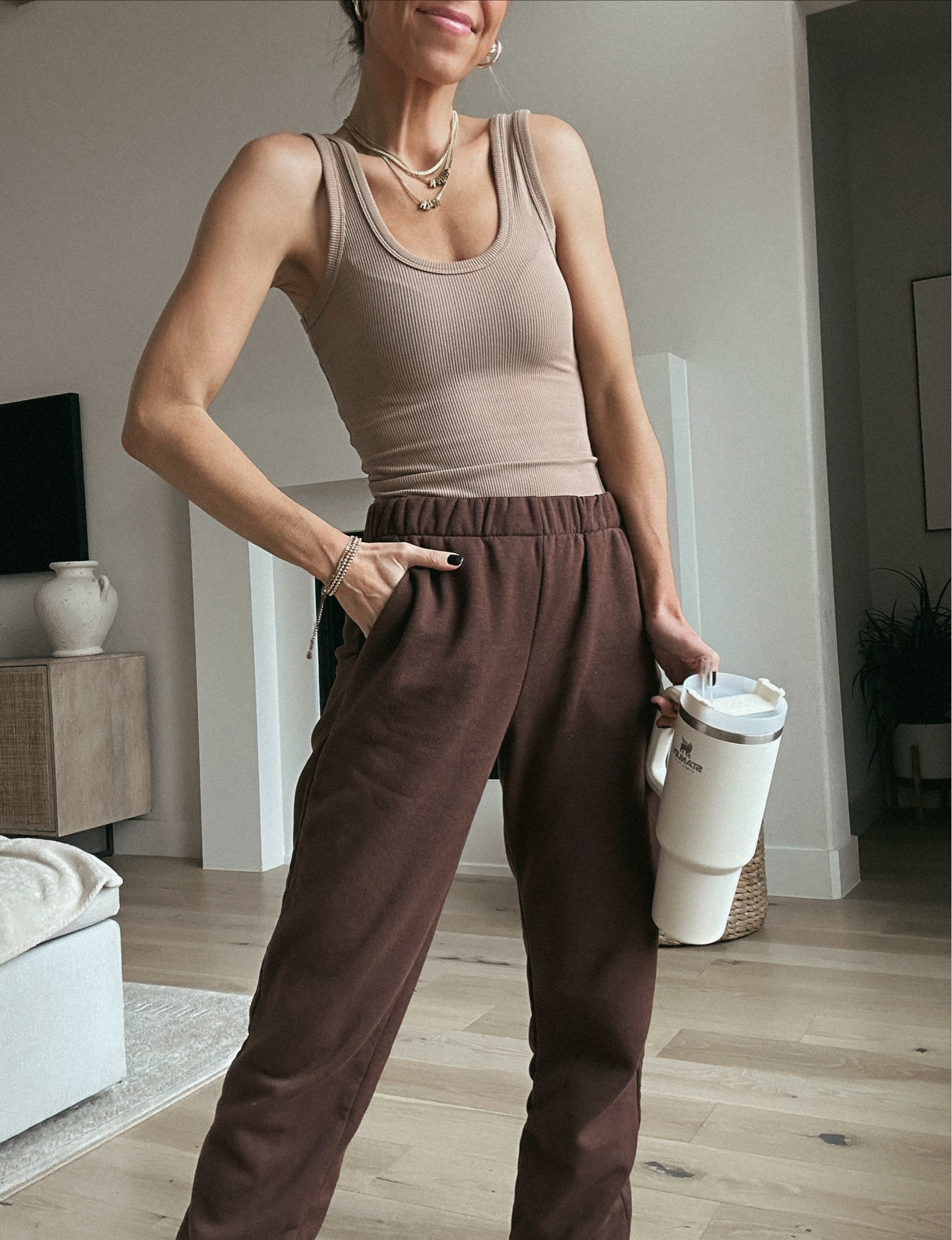 Love these $17.99 joggers from H&M!! Size small. Tons of colors!! 