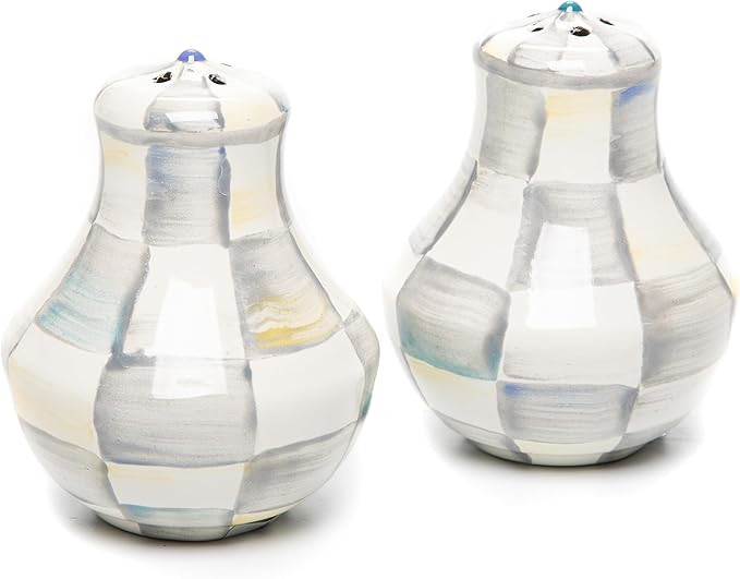 MACKENZIE-CHILDS Enamel Salt and Pepper Shakers, Farmhouse Kitchen Decor and Accessories, Small, ... | Amazon (US)