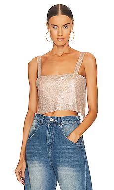 SNDYS Audrina Top in Gold from Revolve.com | Revolve Clothing (Global)