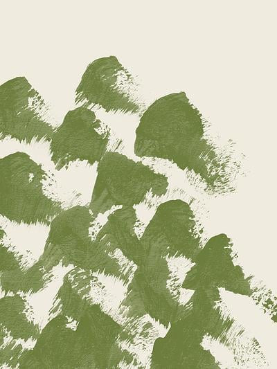 Abstract Landscape Green | Artfully Walls