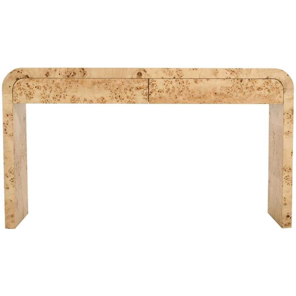 MAKLAINE Mid-Century Wood Console Table with Drawers in Natural | Amazon (US)