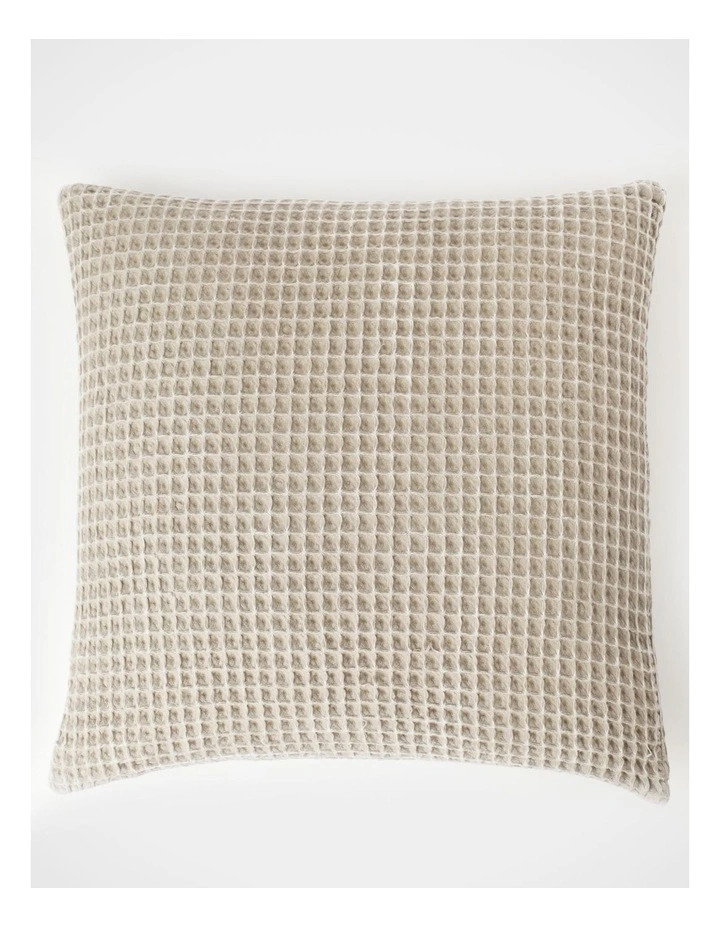 Lighthouse Waffle Cushion 55x55cm in Grey | Myer