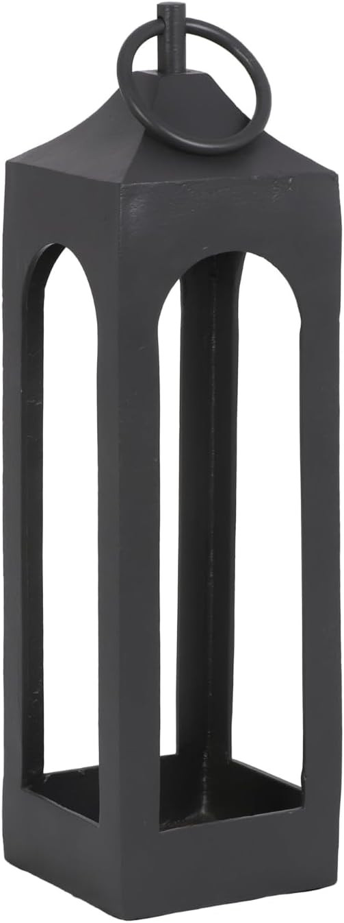 CG Hunter - Farol de metal rústico, mediano, negro, decoración del hogar | Amazon (US)