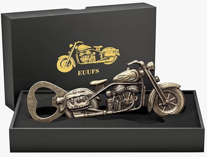 Unique Motorcycle Beer Gifts for Men Vintage Motorcycle Bottle Opener, Fathers Day Gift Birthday ... | Amazon (US)