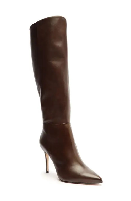 Schutz Mikki Up Knee High Boot in Dark Chocolate at Nordstrom, Size 9.5 | Nordstrom