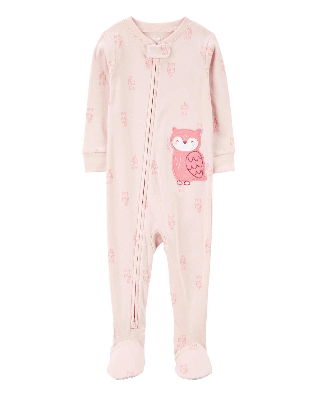 Baby 1-Piece Owl Print 100% Snug Fit Cotton Footie Pajamas | Carter's Inc