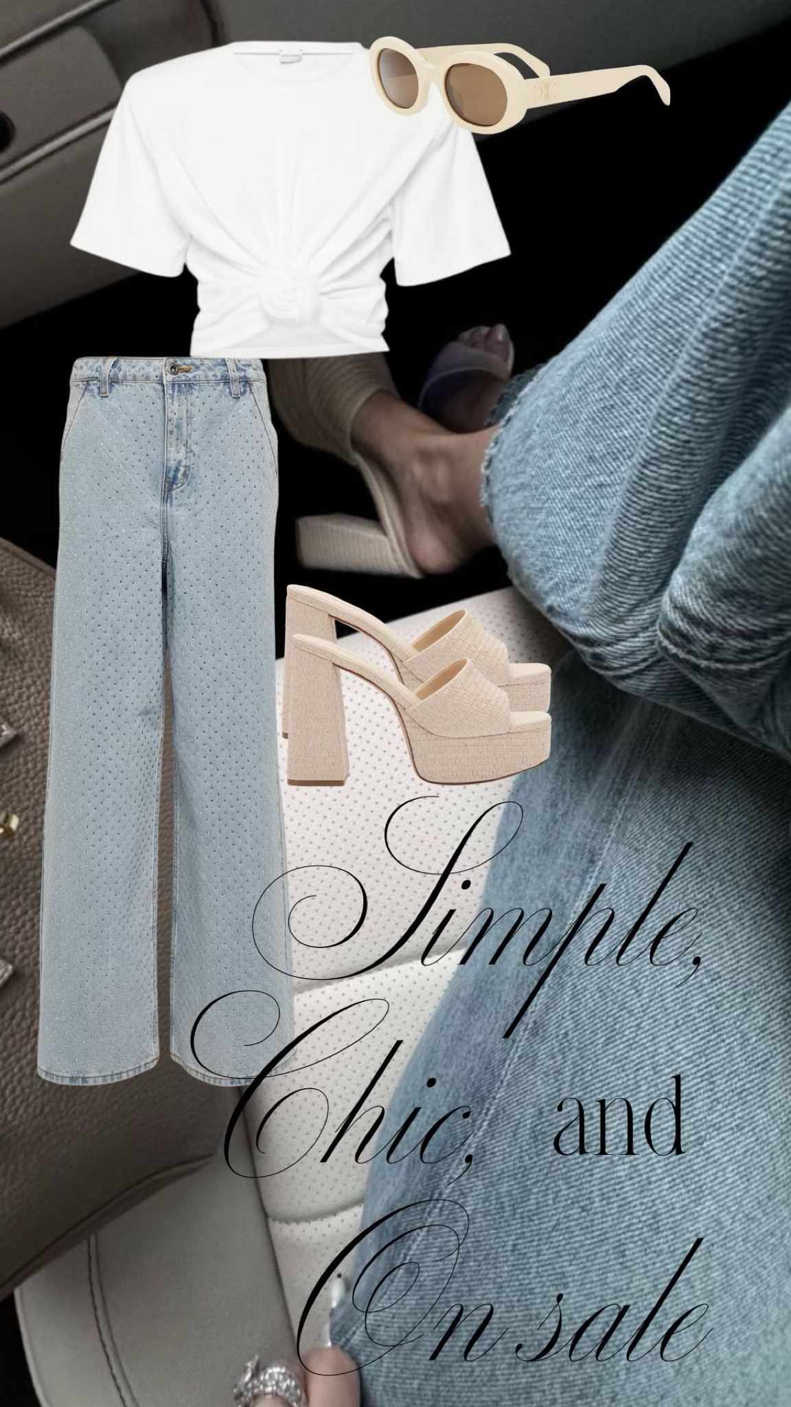 Simple, chic, and on sale. Some of my favorites from this summer are on sale including these Self-Portrait jeans and my favorite Larroude Dolly Mules!