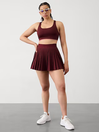 Match Point High Rise Pleated Lasercut 13 1/2" Skort | Athleta