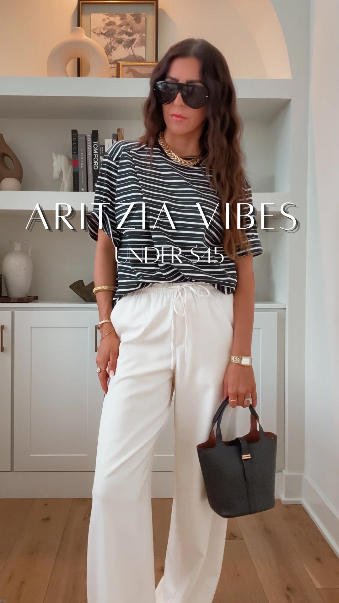 All of these pieces are giving Aritzia vibes, but they are all under $45! Perfect, classic staple pieces for spring and summer

Red and white striped shirt: small
Semi sheer cream shirt: small
Track pants: small
Cream jacket: medium
Cream pants: small tall
Blue striped T-shirt: XXS

I’m 5’8, 130 lbs. 
@Target #target #targetambassador

#LTKootd #LTKTall #LTKOver40