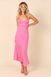 Charlotte Midi Dress - Pink | Petal & Pup (US)