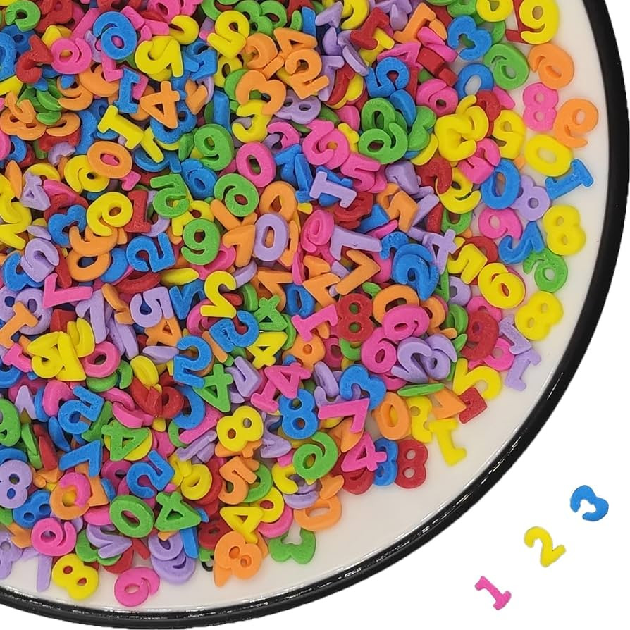 Colorful edible school enrollment Number set - perfect sugar decoration for the start of school -... | Amazon (US)