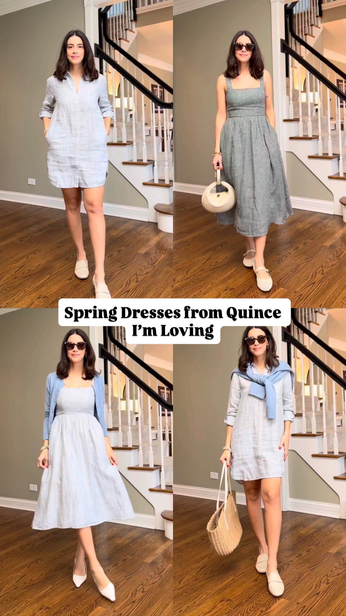 Easy Spring Dresses You’ll Wear on Repeat this Spring 🤍
I’m 5’6” and wearing a size Small in all three dresses for reference. Small on the Sweater
 @onequince  #QuincePartner 

Comment SHOP below to receive a DM with the link to this post on my LTK ⬇ https://liketk.it/5ZZMg #ltkseasonal #ltkootd #ltkover40

#LTKmomlife #LTKootd #LTKSeasonal