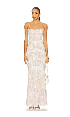MAJORELLE Tracy Gown in Ivory from Revolve.com | Revolve Clothing (Global)