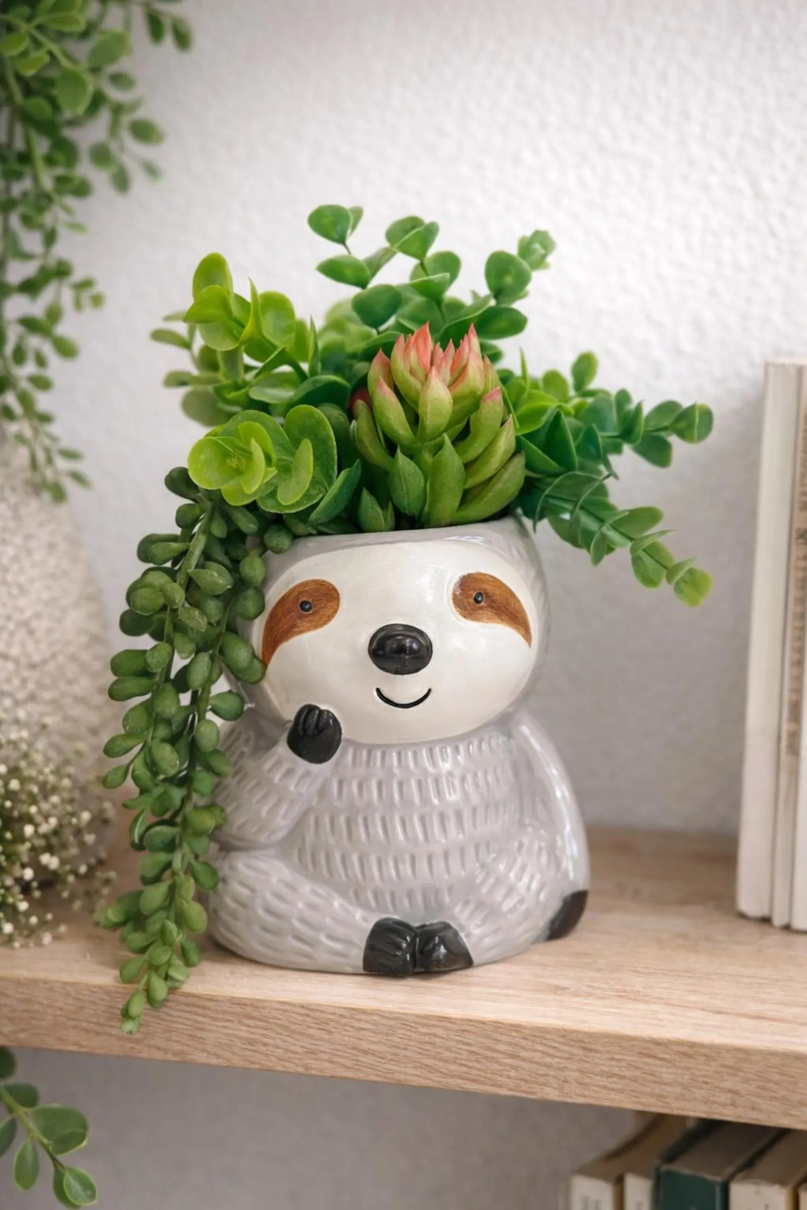 Sloth Ceramic Planter | Cute Animal Pot | Sloth Lover Gift | Desk & Home Décor | Succulent Plant... | Etsy (Global)