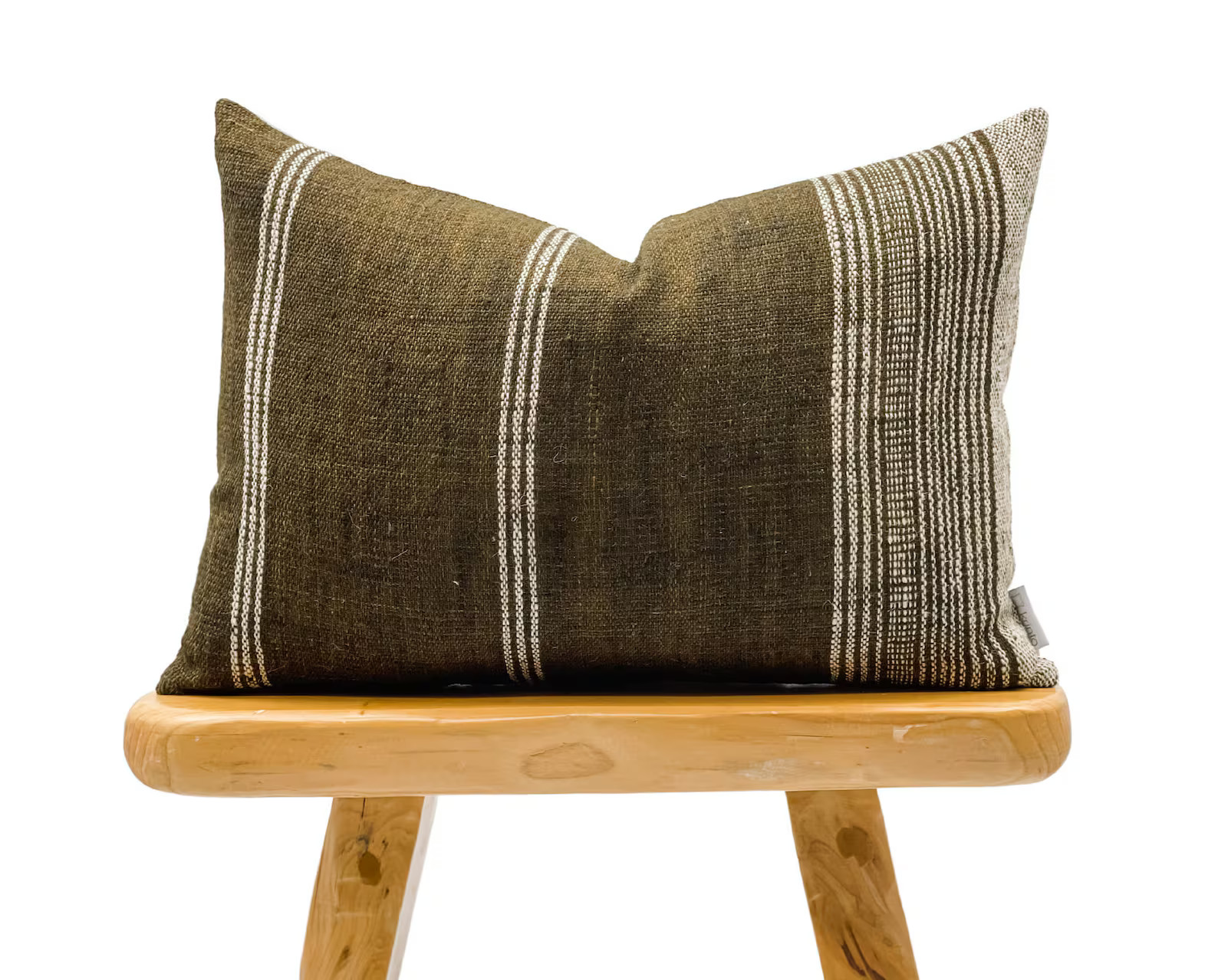 Lumbar Pillow Cover Indian Wool Pillow Cover Brown Wool - Etsy | Etsy (US)