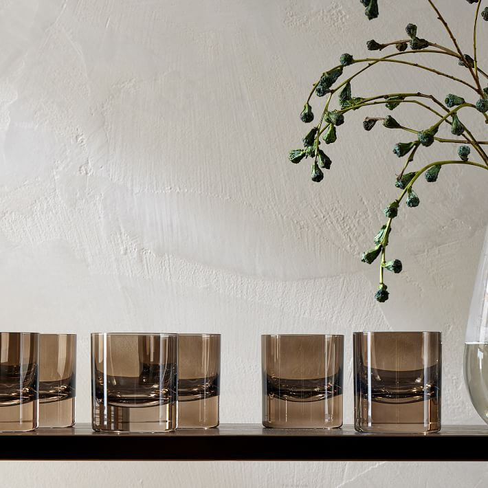 Estelle Colored Glass Rocks Glass (Set of 6) | West Elm (US)