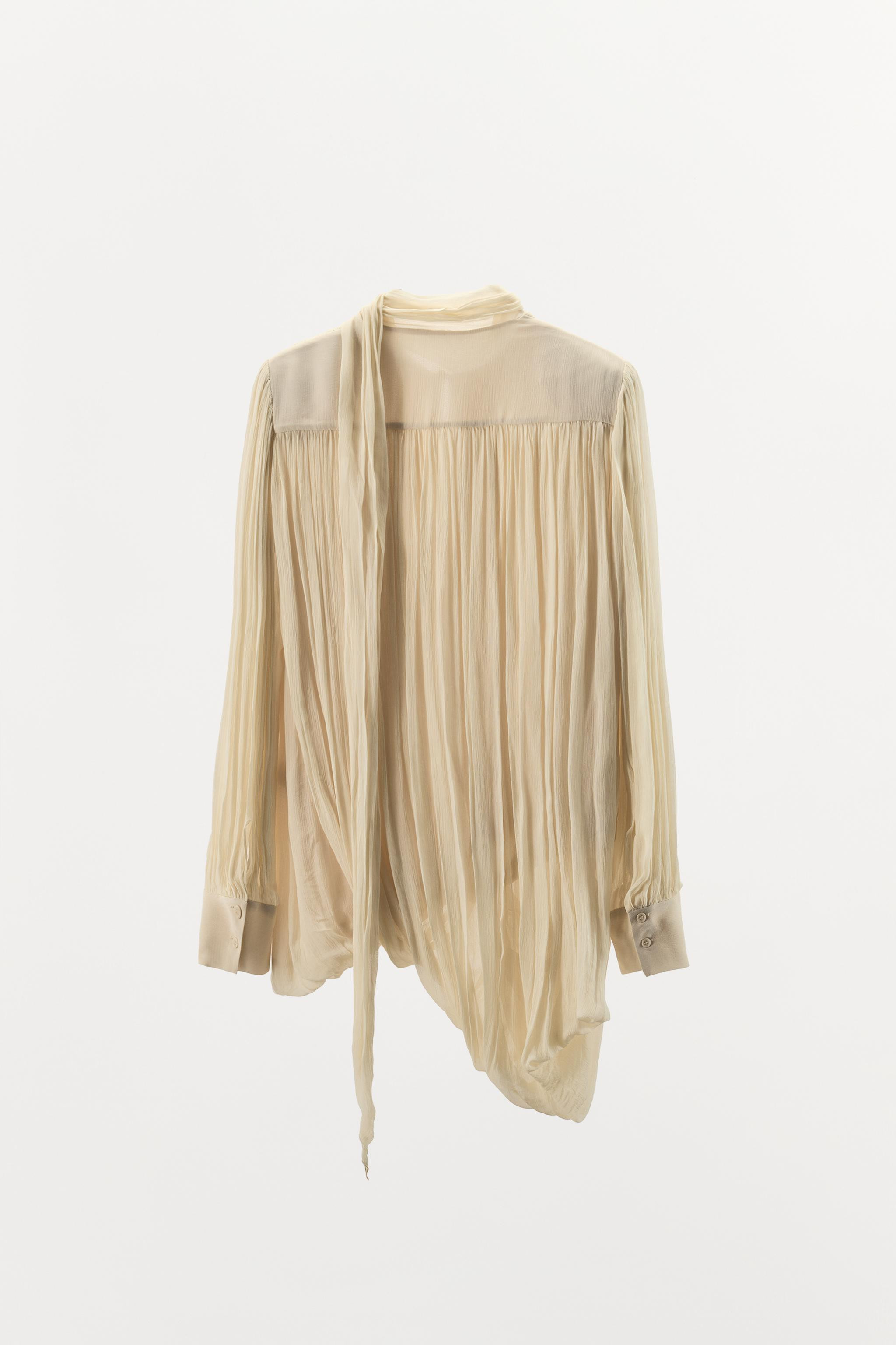 DRAPED SHOULDER PAD BLOUSE ZW COLLECTION LIMITED EDITION | Zara US