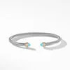 Cable Classics Bracelet in Sterling Silver with Turquoise and 18K Yellow Gold | David Yurman