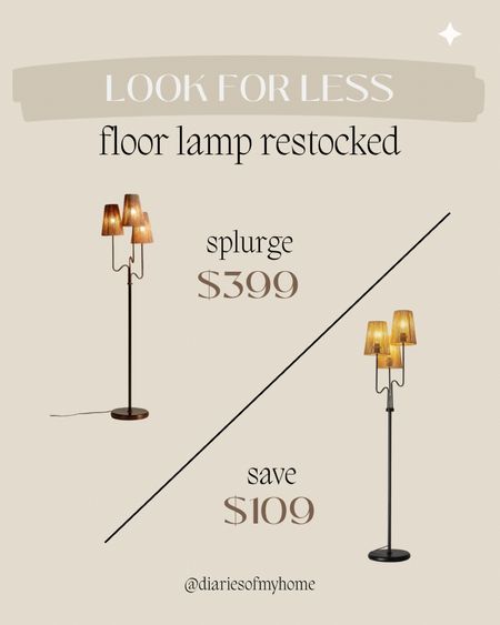 Amazon Find that is a designer look for less floor lamp is restocked!

#amazonfind #amazonhome #lookforless #savevssplurge #bougieonabudget #boujeeonabudget #floorlamp #livingroom