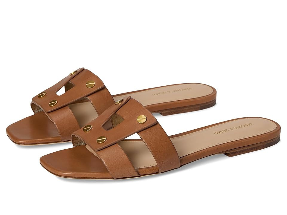Veronica Beard Via Slide Women's Wedge Shoes Honey Tan Leather : 7 M, Leather/Rubber | Zappos.com
