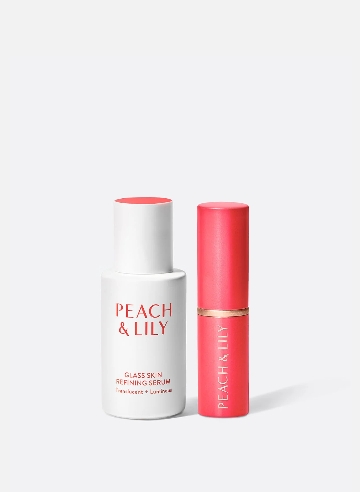 Glass Skin Hydrate & Illuminate Duo | Luminizing Stick & Serum | Peach & Lily