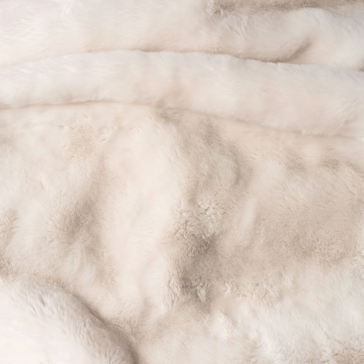 Polar Bear Faux-Fur Ivory Eco Lounger | Pottery Barn Teen