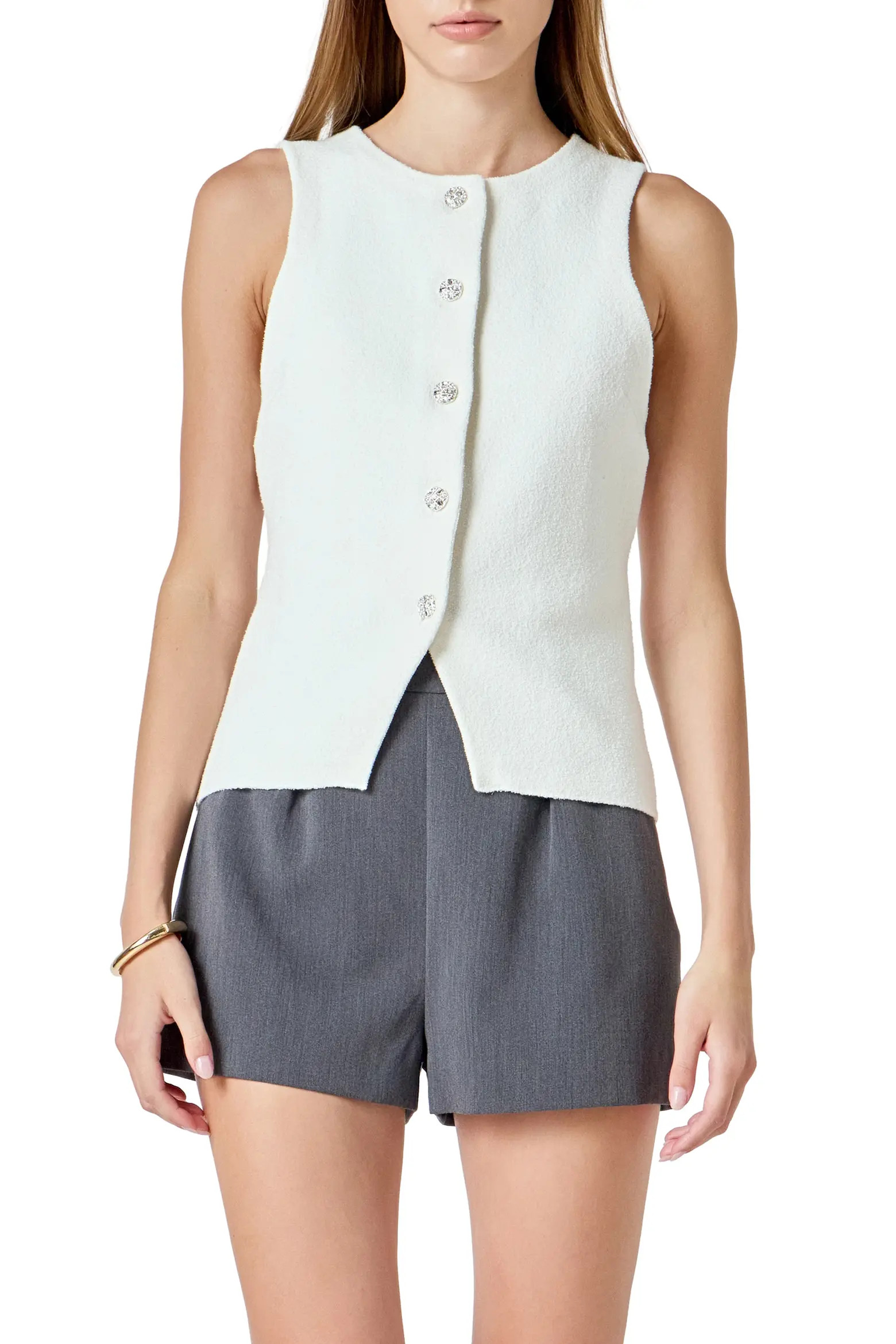 Endless Rose Cotton Blend Knit Vest (Women) | Nordstrom | Nordstrom