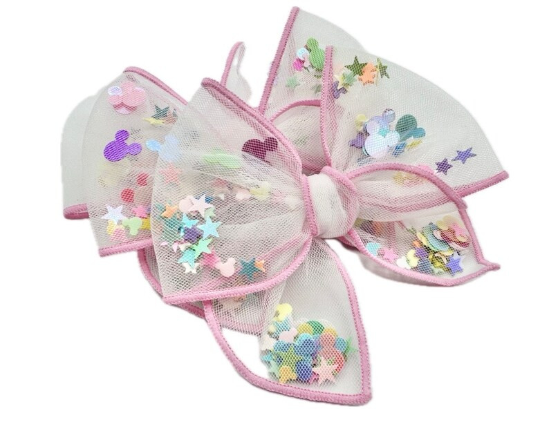 Girls Shaker Bow, Mouse Shaker Bow, Birthday Hair Bow, Spring Hair Bows, Mouse Ears Party Hair Bo... | Etsy (US)