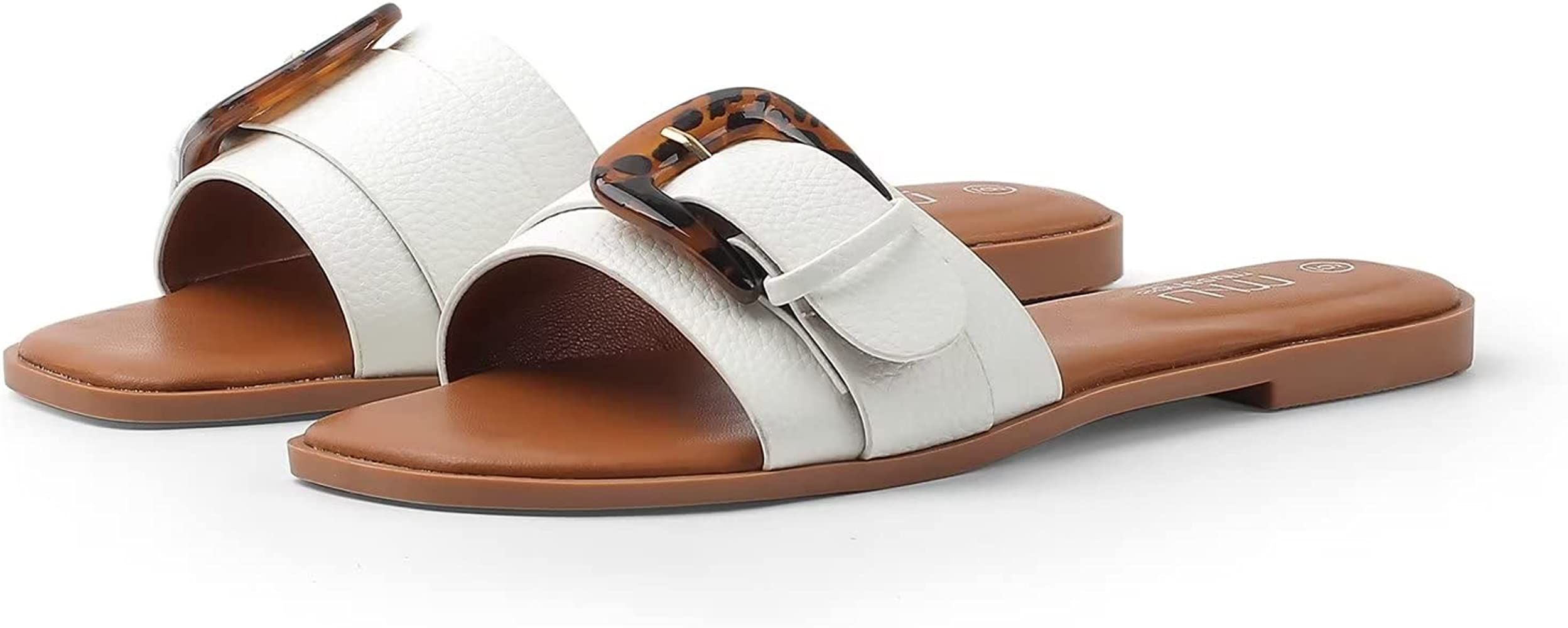 MUSSHOE Womens Sandals Square Toe Dressy Summer Sandals | Amazon (US)