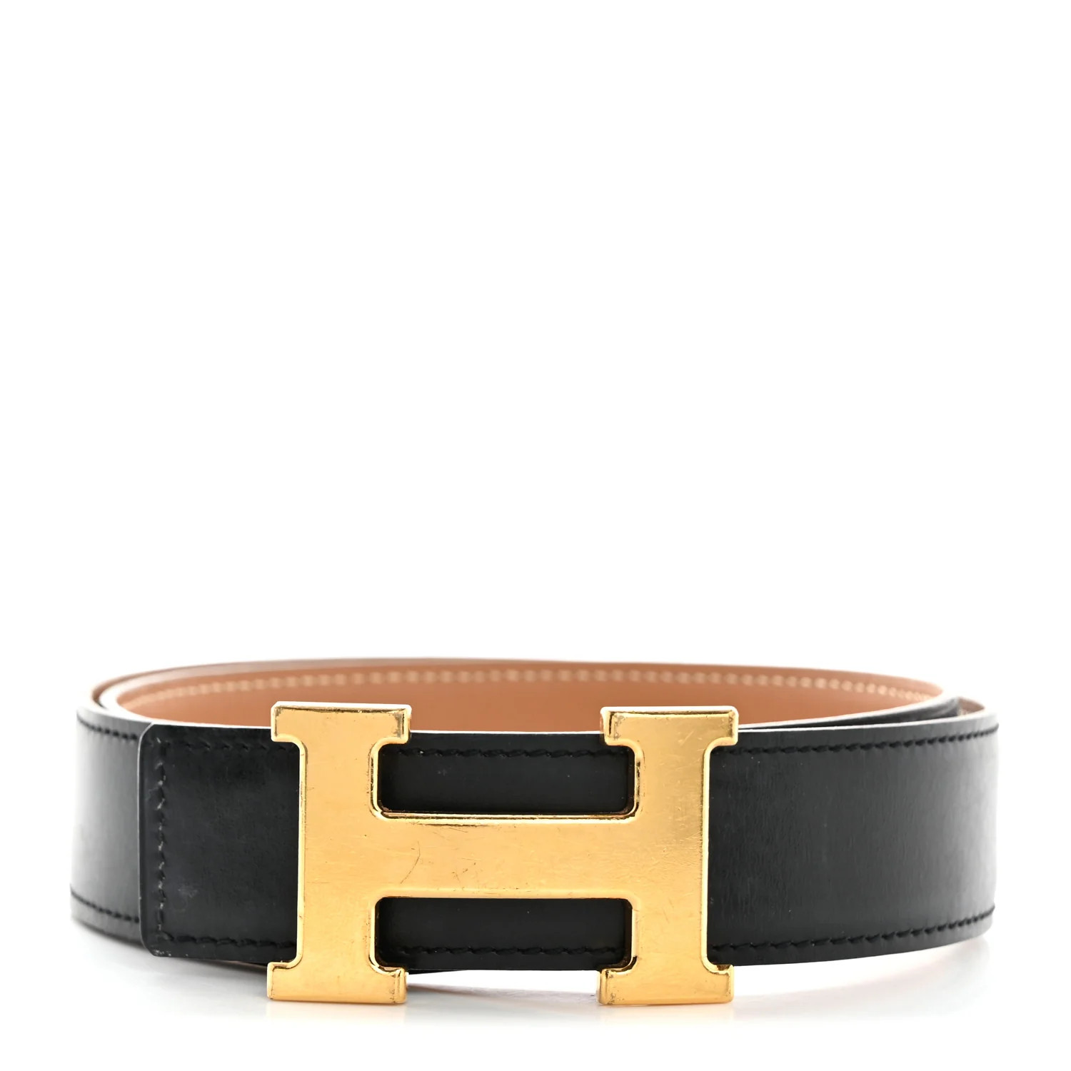 Box Chamonix 32mm H Belt 80 32 Black Gold | FASHIONPHILE (US)