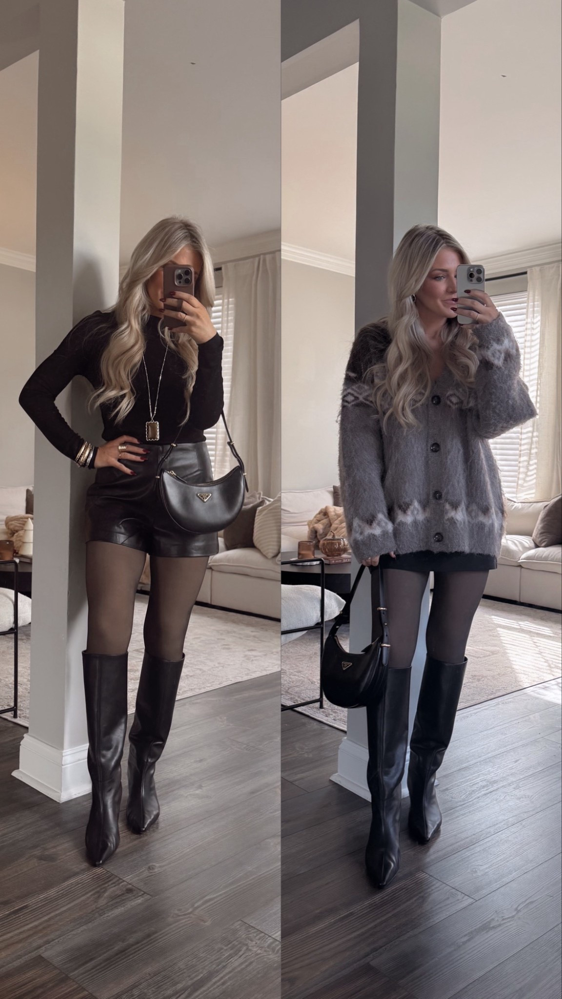 Two nighttime looks to wear this winter! The faux leather shorts and this oversized sweater were two top sellers this week and for good reason!

#LTKSeasonal #LTKStyleTip #LTKFindsUnder100