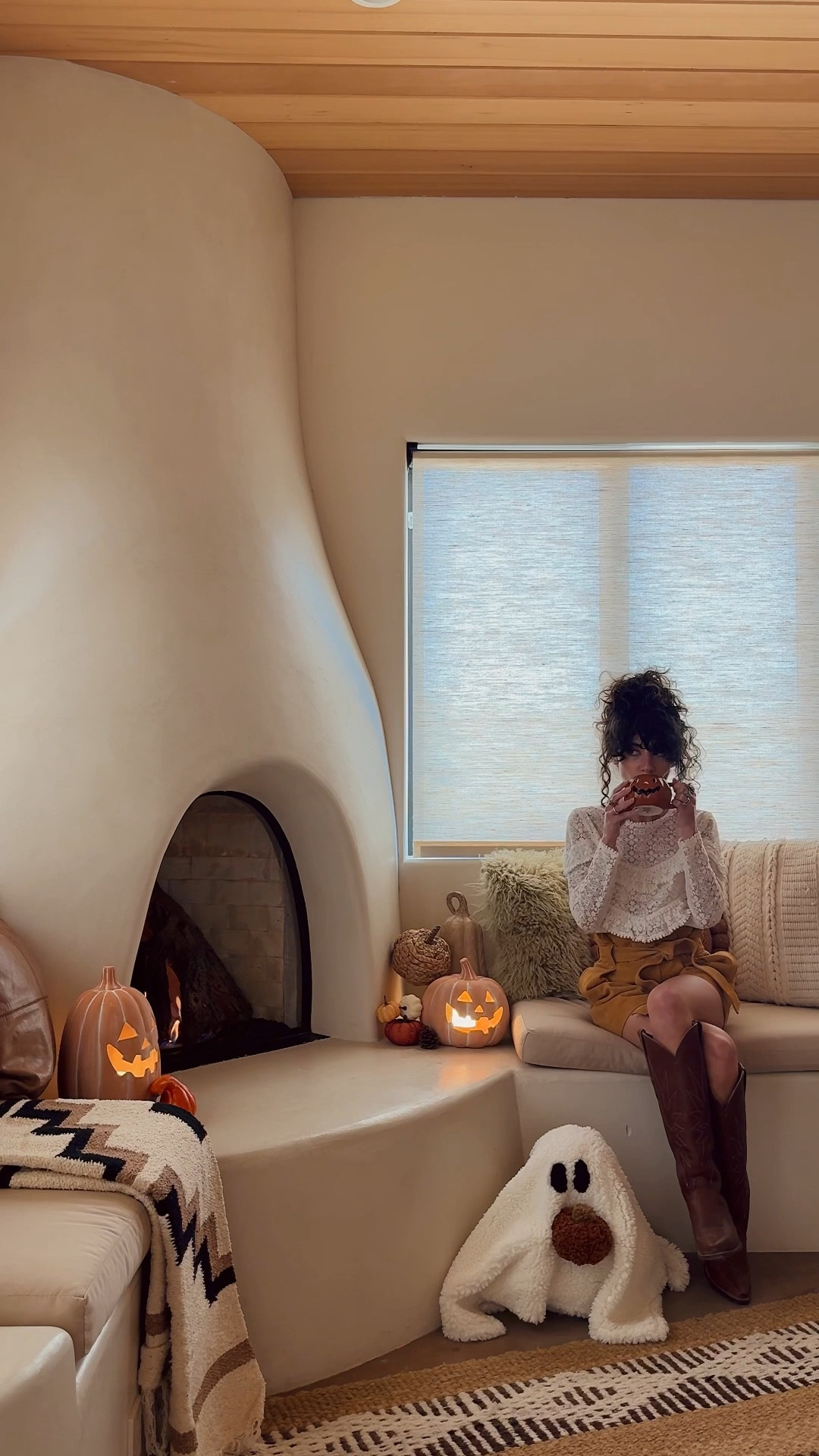 My cozy reading nook is starting to come together for Halloween 🎃 so  these terracotta jack o lanterns are only $35! So cute! 

#LTKSeasonal #LTKHome