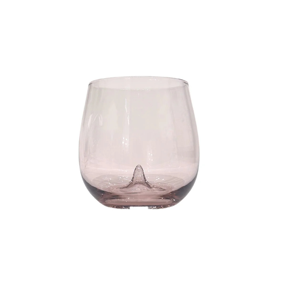 Handblown On Point Wine Glass, Mauve | Paloma & Co.