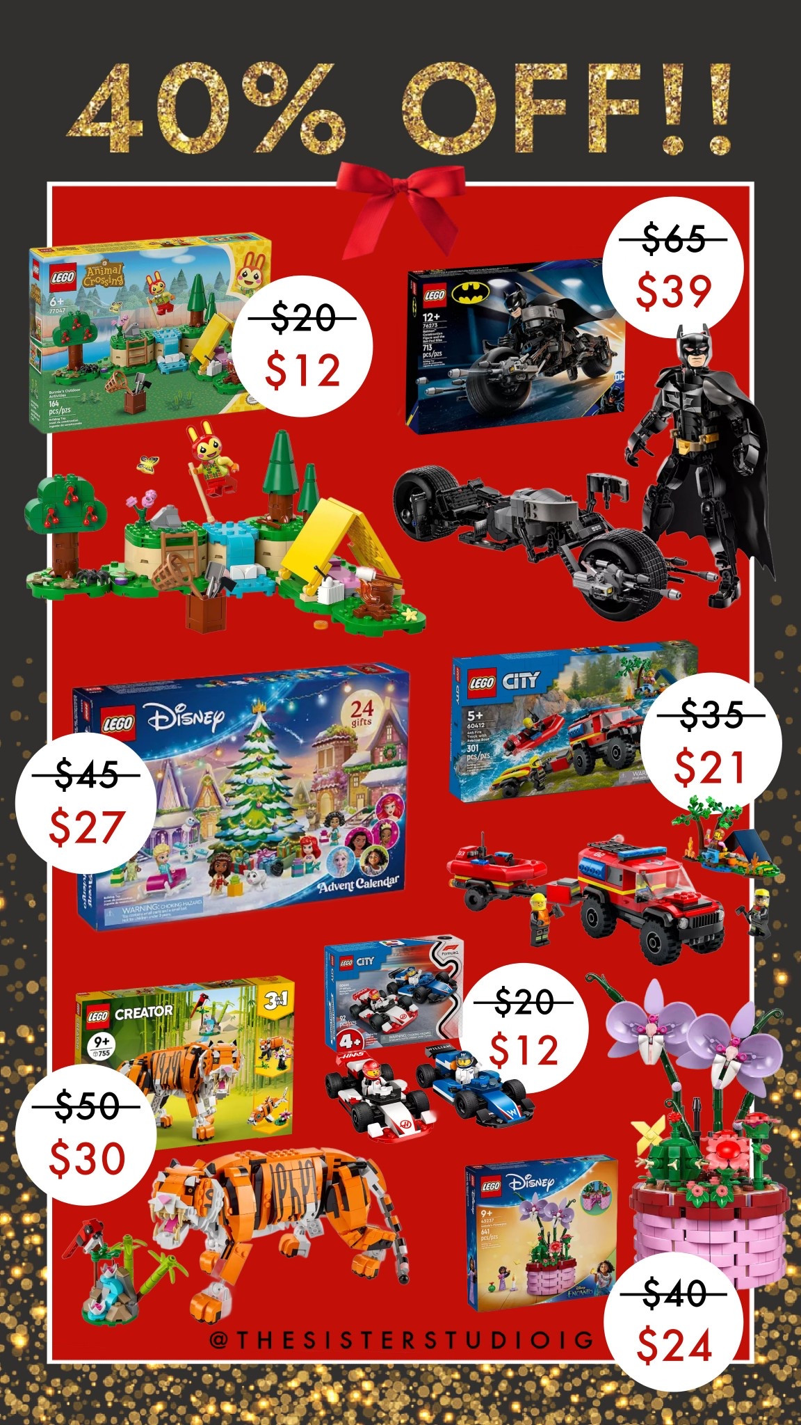 40% off Lego sets at Kohl’s!

#LTKCyberWeek #LTKGiftGuide #LTKSaleAlert